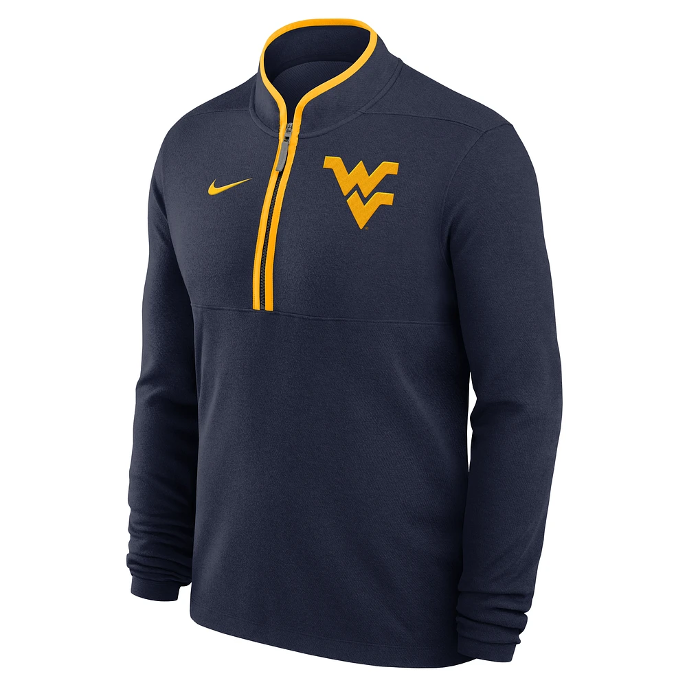 West Virginia Mountaineers Victory Men's Nike Dri-FIT College 1/2-Zip Long-Sleeve Top