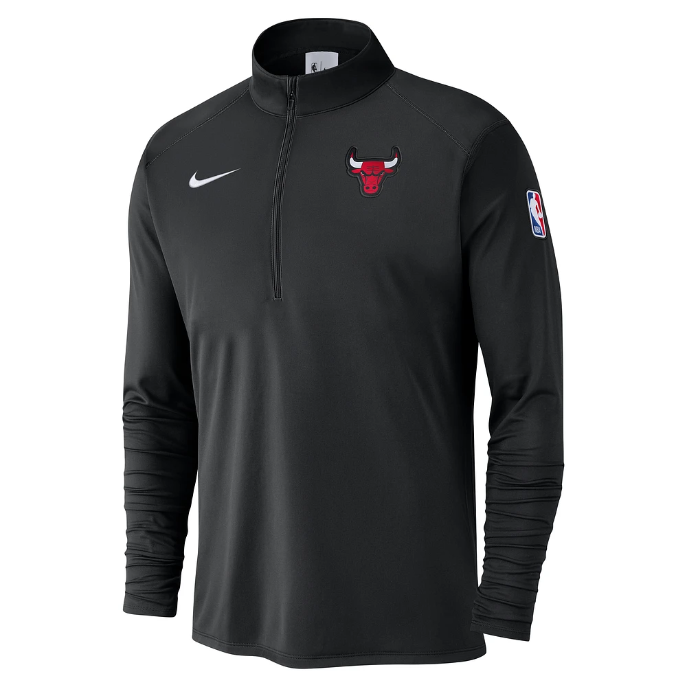 Chicago Bulls Men's Nike NBA 1/2-Zip Long-Sleeve Top