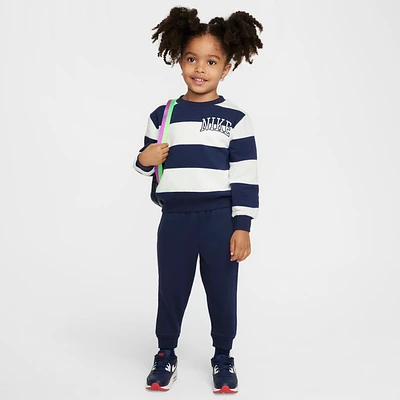 Nike Sportswear Club Toddler 2-Piece Rugby Stripe Crew Set