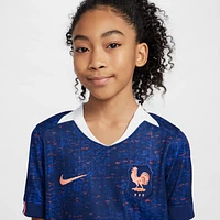 FFF 2025 Stadium Home (Women's Team) Big Kids' Nike Dri-FIT Soccer Replica Jersey