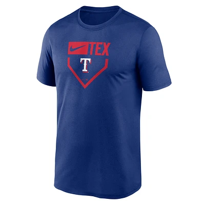 Texas Rangers Home Plate Icon Legend Men's Nike Dri-FIT MLB T-Shirt