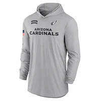 Arizona Cardinals Salute to Service Edge Mascot Lockup Men’s Nike Dri-FIT NFL Long-Sleeve Hooded Top