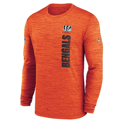 Cincinnati Bengals Sideline Velocity Men's Nike Dri-FIT NFL Long-Sleeve T-Shirt