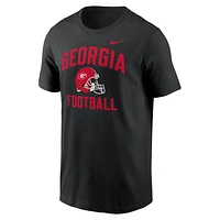 Georgia Bulldogs Campus Football Helmet Men's Nike College T-Shirt