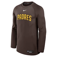 San Diego Padres Authentic Collection Game Time Men's Nike Dri-FIT MLB Long-Sleeve T-Shirt
