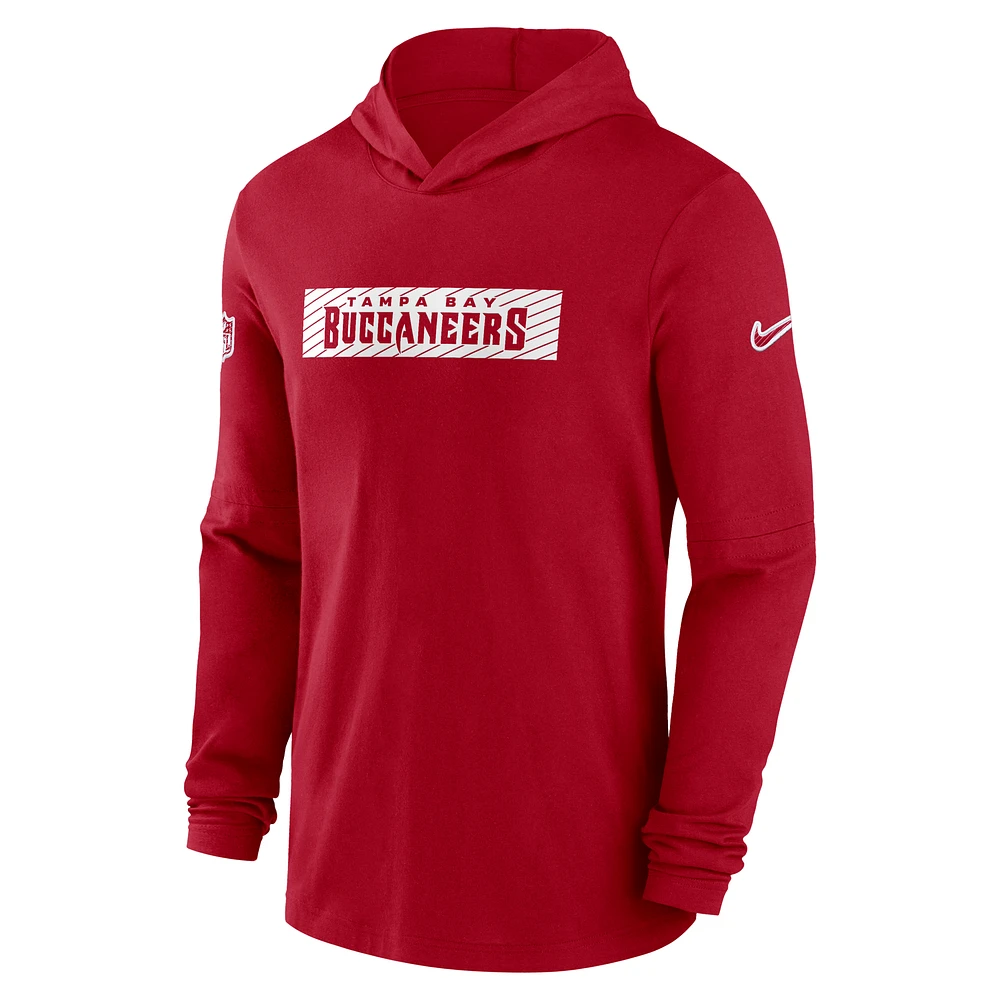 Tampa Bay Buccaneers Sideline Men's Nike Dri-FIT NFL Long-Sleeve Hooded Top