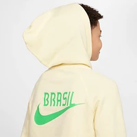 Brazil Big Kids' Nike Air Soccer Pullover Hoodie