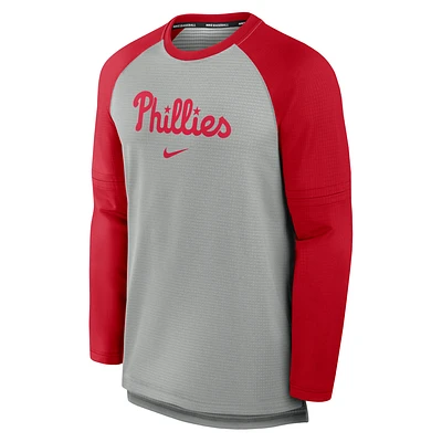 Philadelphia Phillies Authentic Collection Game Time Men's Nike Breathe MLB Long-Sleeve T-Shirt