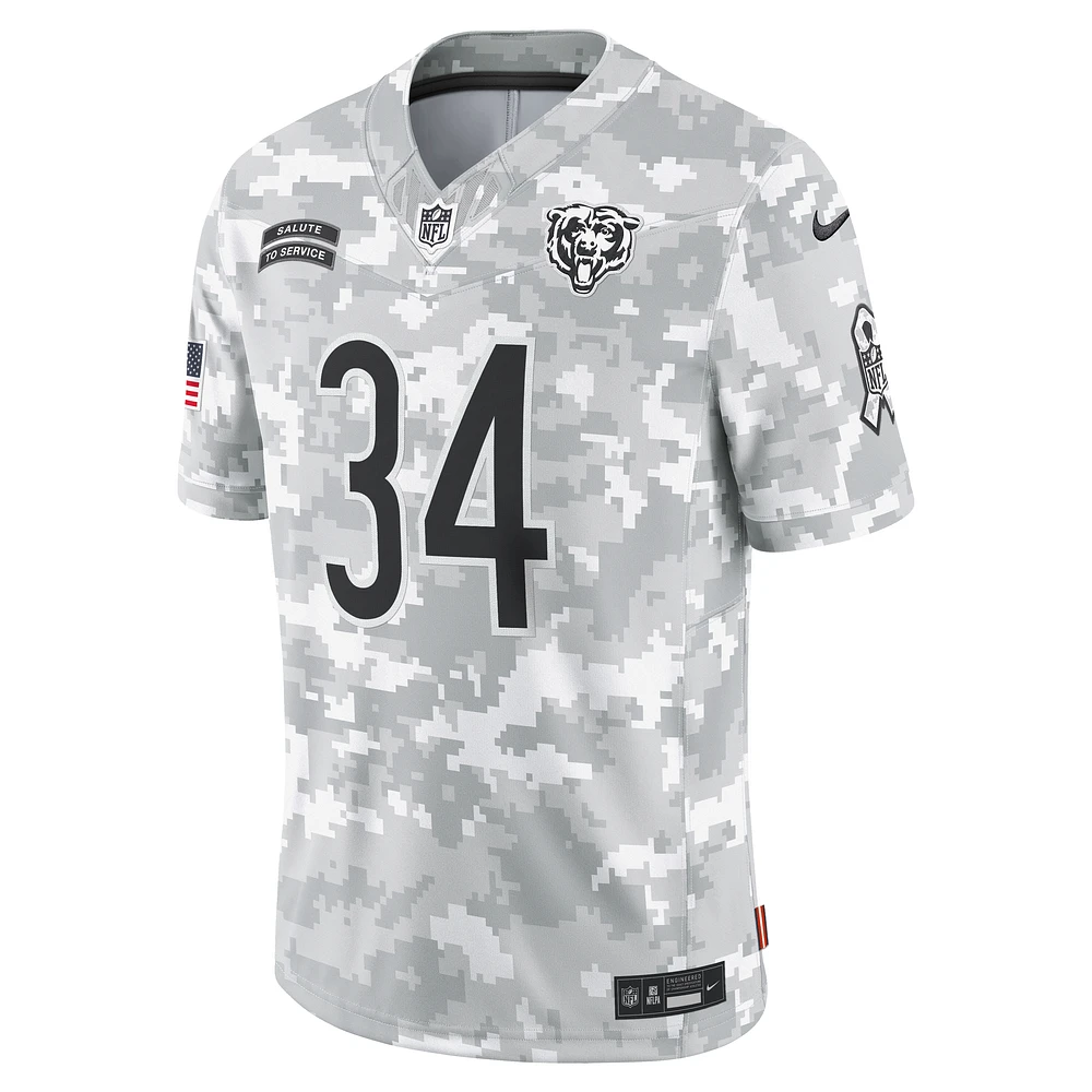 Walter Payton Chicago Bears Salute to Service Men's Nike Dri-FIT NFL Limited Jersey