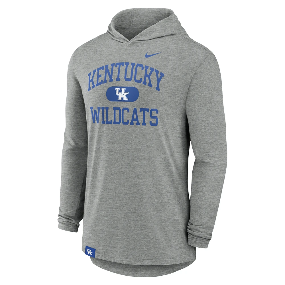 Kentucky Wildcats Blitz Men's Nike Dri-FIT College Long-Sleeve Hooded T-Shirt