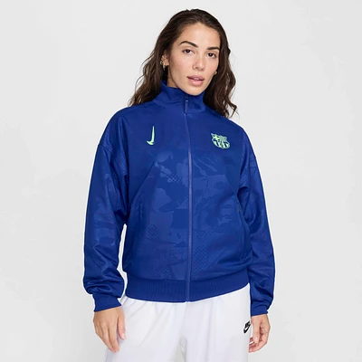 FC Barcelona Strike Third Women's Nike Dri-FIT Soccer Anthem Jacket