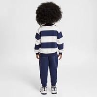 Nike Sportswear Club Little Kids' 2-Piece Rugby Stripe Crew Set