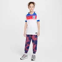 England 2025 Stadium Home (Women's Team) Big Kids' Nike Dri-FIT Soccer Replica Jersey