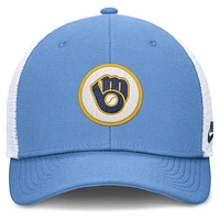 Milwaukee Brewers Cooperstown Rise Men's Nike Dri-FIT MLB Trucker Adjustable Hat