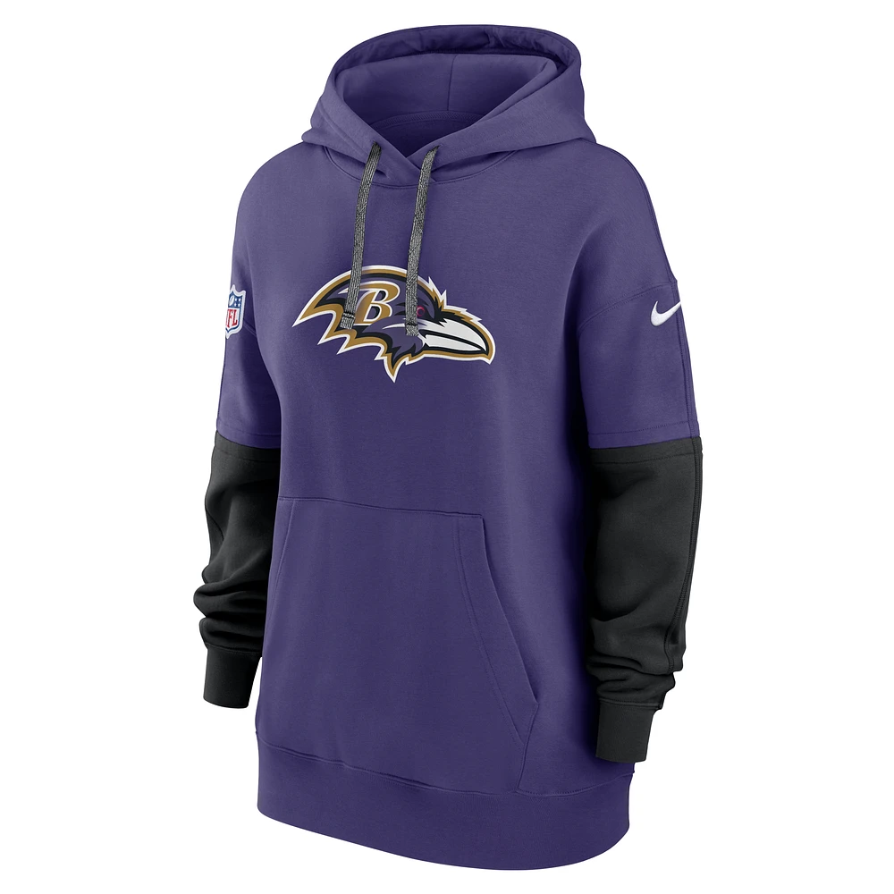 Baltimore Ravens Sideline Essential Women's Nike NFL Pullover Hoodie