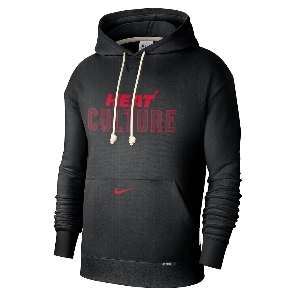 Miami Heat Standard Issue City Edition Men's Nike Dri-FIT NBA Courtside Hoodie