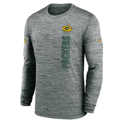 Green Bay Packers Sideline Velocity Men's Nike Dri-FIT NFL Long-Sleeve T-Shirt