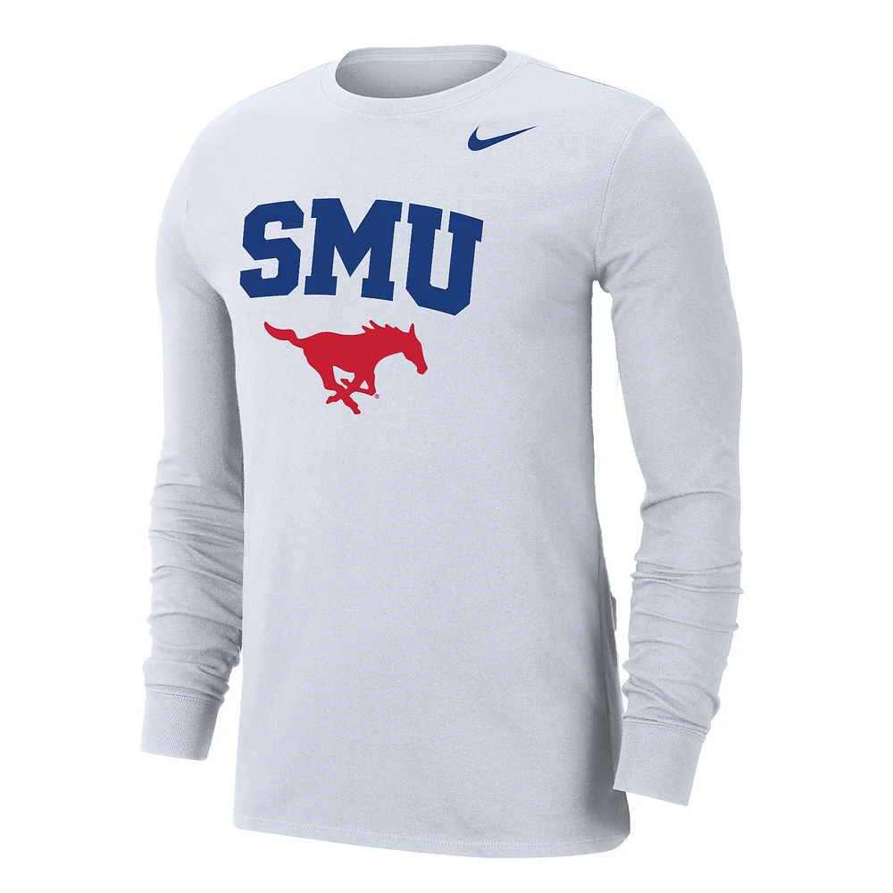 SMU Men's Nike Dri-FIT College Long-Sleeve T-Shirt