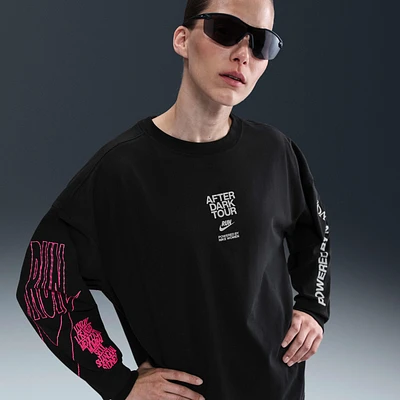 Nike After Dark Tour Women's Oversized Long-Sleeve Graphic T-Shirt