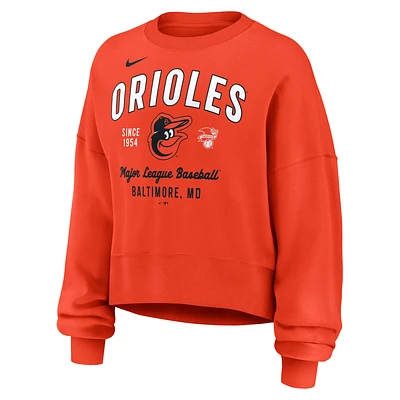 Baltimore Orioles Women's Nike MLB Pullover Crew