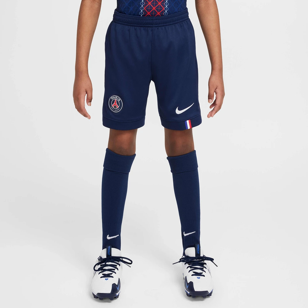 Paris Saint-Germain 2025/26 Stadium Home Big Kids' Nike Dri-FIT Soccer Replica Short