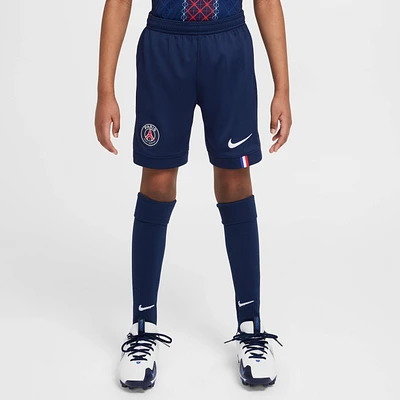 Paris Saint-Germain 2025/26 Stadium Home Big Kids' Nike Dri-FIT Soccer Replica Short