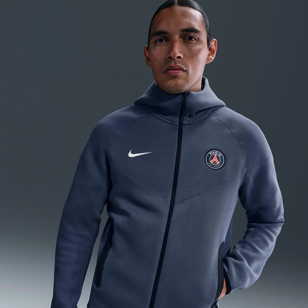 Paris Saint-Germain Tech Windrunner Men's Nike Soccer Fleece Full-Zip Hoodie
