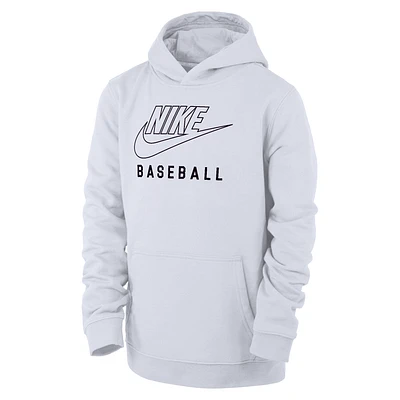 Nike Swoosh Club Fleece Big Kids' Baseball Pullover Hoodie