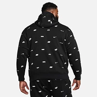 Nike Club Fleece Men's Allover Print Pullover Hoodie