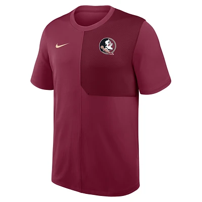 Florida State Sideline Coach Men's Nike Dri-FIT College Top