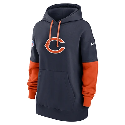 Chicago Bears Sideline Essential Women's Nike NFL Pullover Hoodie