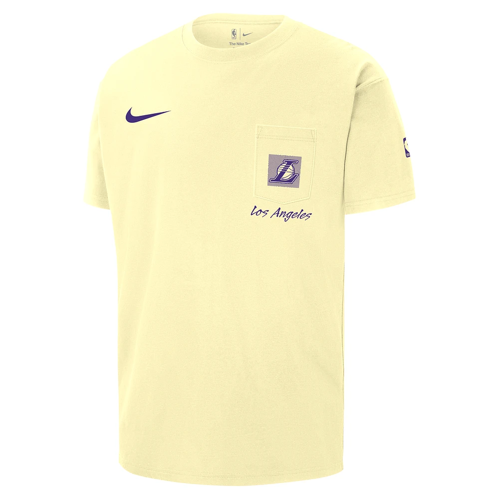 Los Angeles Lakers Max90 Men's Nike NBA Short-Sleeve Pocket T-Shirt