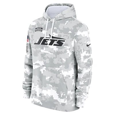 New York Jets Salute to Service Primary Edge Club Men's Nike NFL Pullover Hoodie