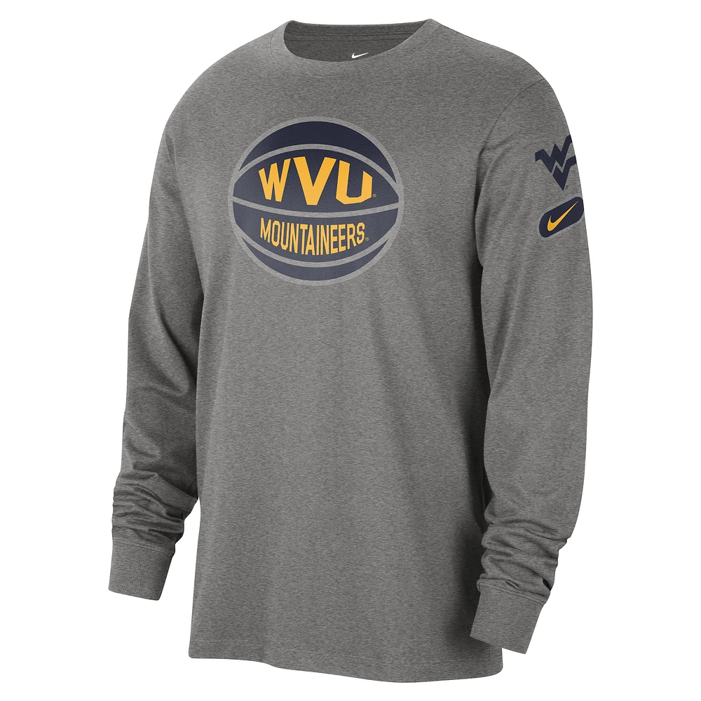 West Virginia Fast Break Men's Nike College Long-Sleeve T-Shirt