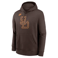 San Diego Padres Cooperstown Logo Club Men's Nike MLB Pullover Hoodie