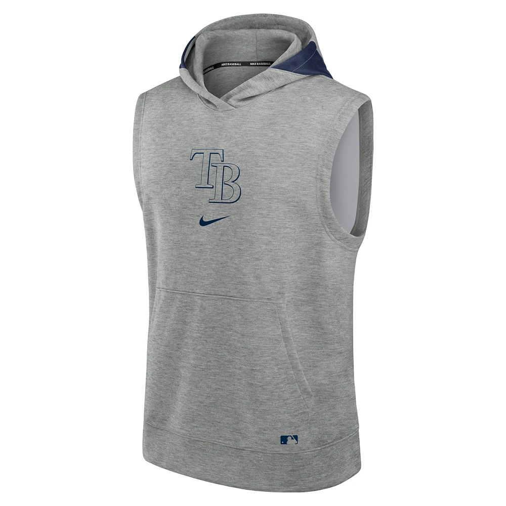 Tampa Bay Rays Authentic Collection Early Work Men’s Nike Dri-FIT MLB Sleeveless Pullover Hoodie