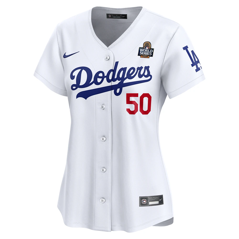 Mookie Betts Los Angeles Dodgers 2024 World Series Women’s Nike Dri-FIT ADV MLB Limited Jersey