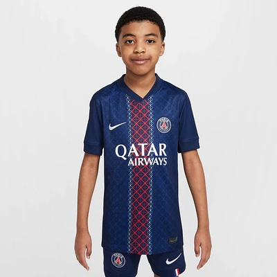 Paris Saint-Germain 2025/26 Stadium Home Big Kids' Nike Dri-FIT Soccer Replica Jersey