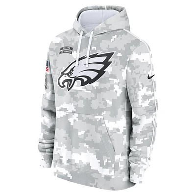 Philadelphia Eagles Salute to Service Primary Edge Club Men's Nike NFL Pullover Hoodie