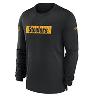 Pittsburgh Steelers Sideline Player Team Issue Men’s Nike Dri-FIT Long-Sleeve Top