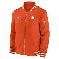 Clemson Tigers Sideline Men's Nike College Full-Zip Bomber Jacket