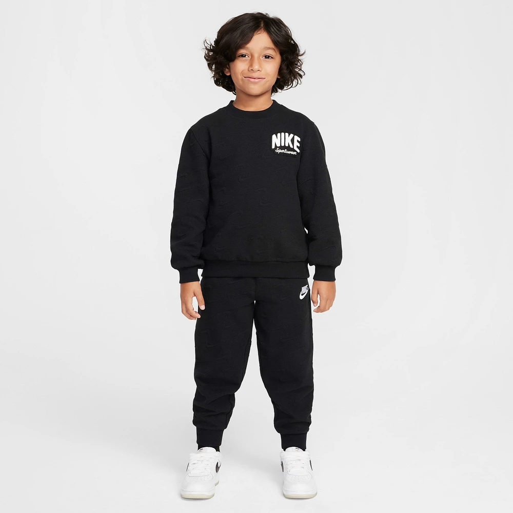 Nike Sportswear Powder Play Toddler 2-Piece Jacquard Crew Set