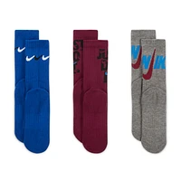 Nike Graphic Dri-FIT Crew Socks (3 Pairs) Little Kids'