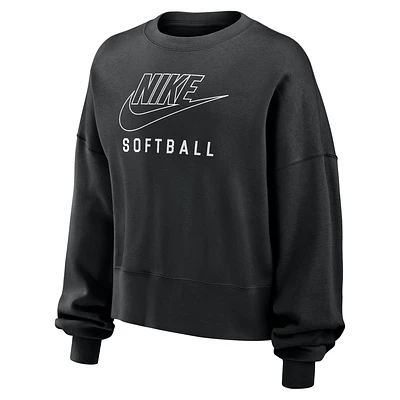 Nike Phoenix Fleece Women's Softball Crew-Neck Sweatshirt