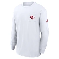 Oklahoma Sooners Legacy Max90 Pocket Men's Nike College Long-Sleeve T-Shirt