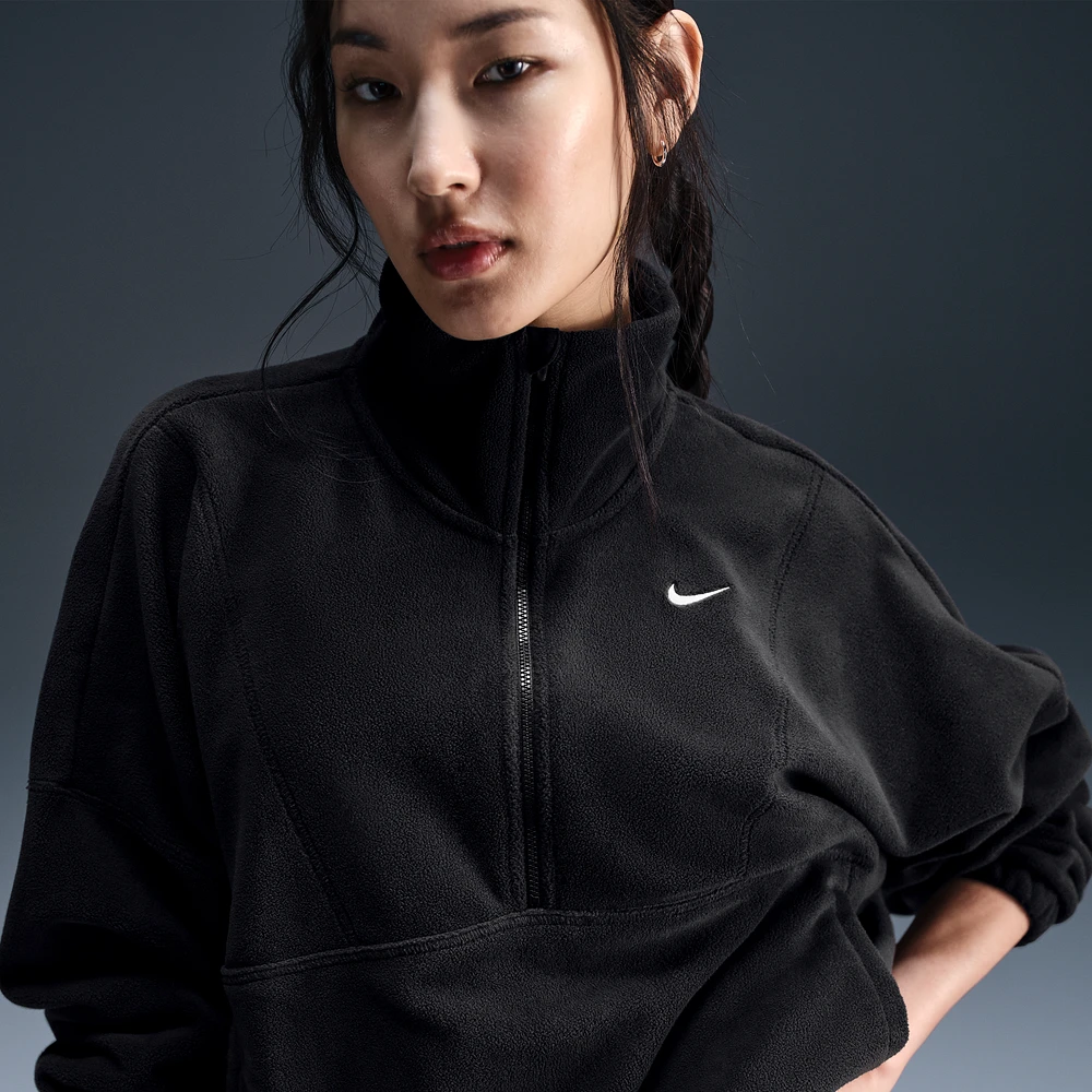 Nike One Women's Therma-FIT Oversized 1/2-Zip Fleece Top