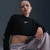 Nike Sportswear Women's Oversized Long-Sleeve Cropped T-Shirt