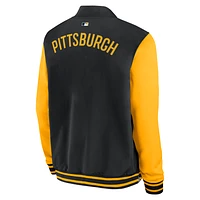 Pittsburgh Pirates Authentic Collection Dugout Men's Nike MLB Full-Zip Bomber Jacket