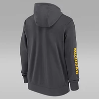 Michigan Wolverines Sideline Team Issue Men's Jordan College Full-Zip Hoodie