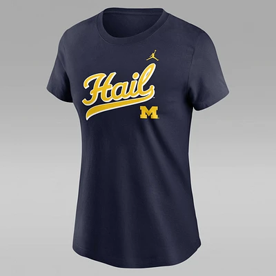 Michigan Athletic Prep Arch Local Script Women's Nike College T-Shirt